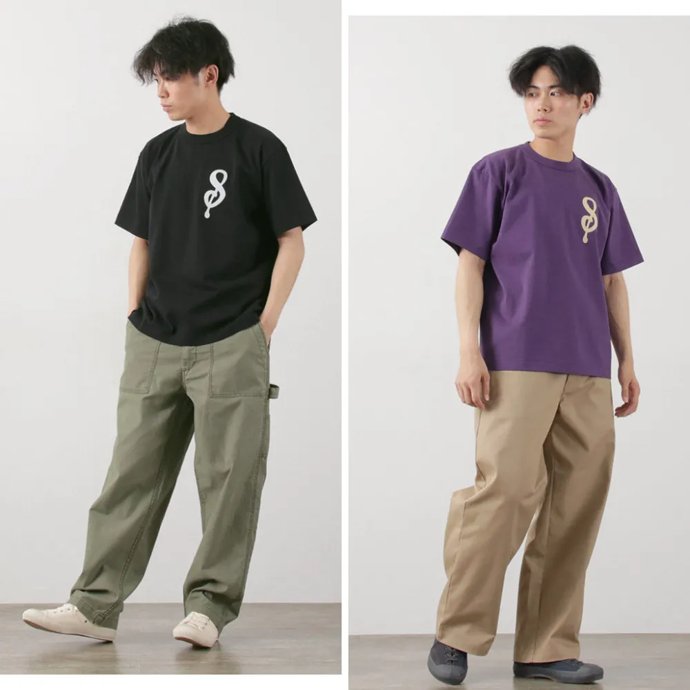 A.G.SPALDING&BROS T-Shirts^/ 14/Jersey Felt Letter Short Sleeve T-Shirt S Logo