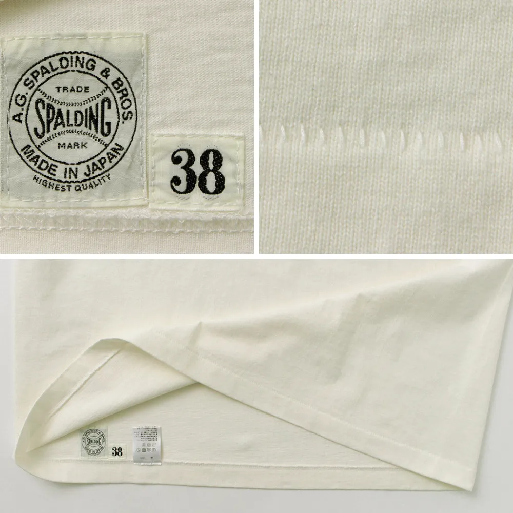 A.G.SPALDING&BROS T-Shirts^/ 14/Jersey Felt Letter Short Sleeve T-Shirt S Logo