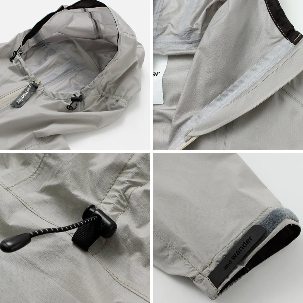 AND WANDER Jackets^/ 3 Layer Ultralight Rain Jacket