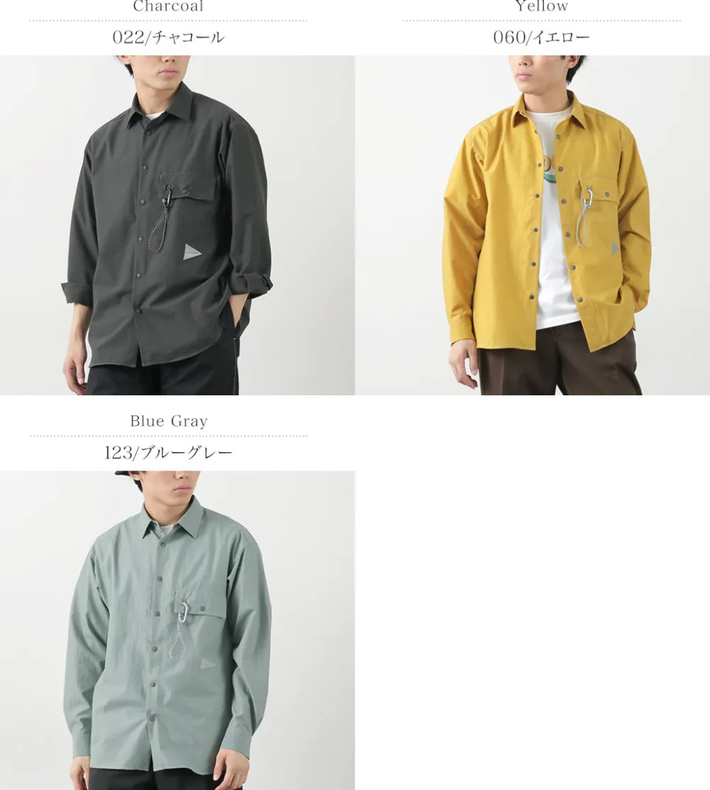 AND WANDER Shirts^/ Dry BreathableLong Sleeve Shirt