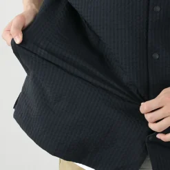 AND WANDER Shirts^/ Dry Soft Seersucker Short Sleeve Shirt
