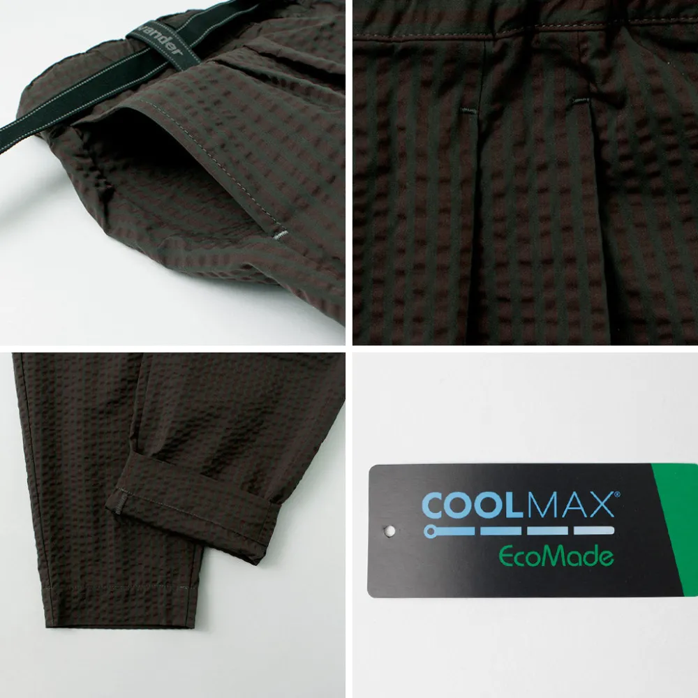AND WANDER Trousers^/ Dry Soft Seersucker Pants
