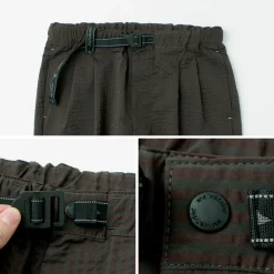 AND WANDER Trousers^/ Dry Soft Seersucker Pants