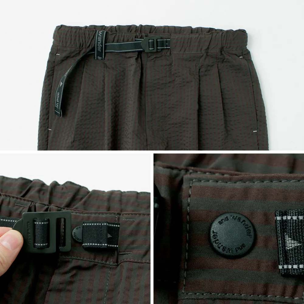 AND WANDER Trousers^/ Dry Soft Seersucker Pants