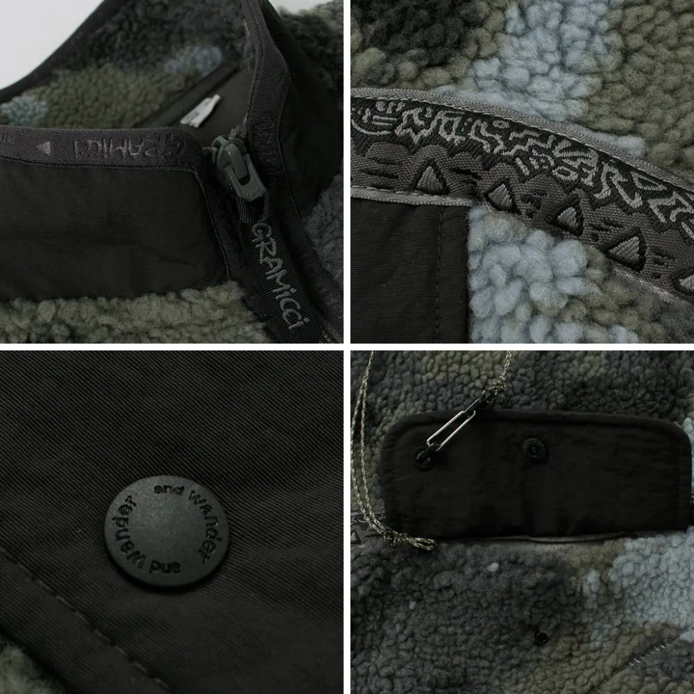 AND WANDER Jackets^/ Gramicci Jacquard Tape Fleece Jacket
