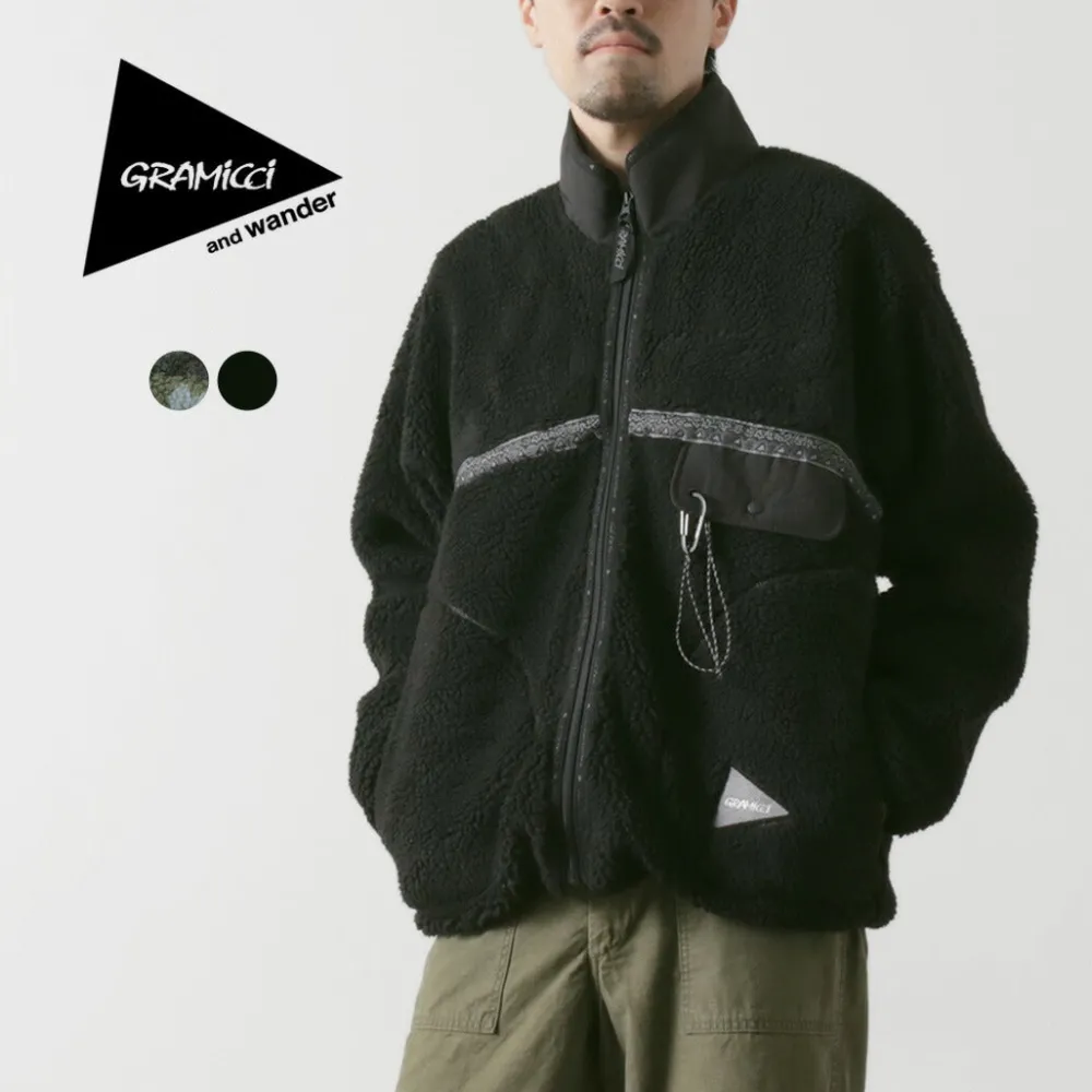 AND WANDER Jackets^/ Gramicci Jacquard Tape Fleece Jacket