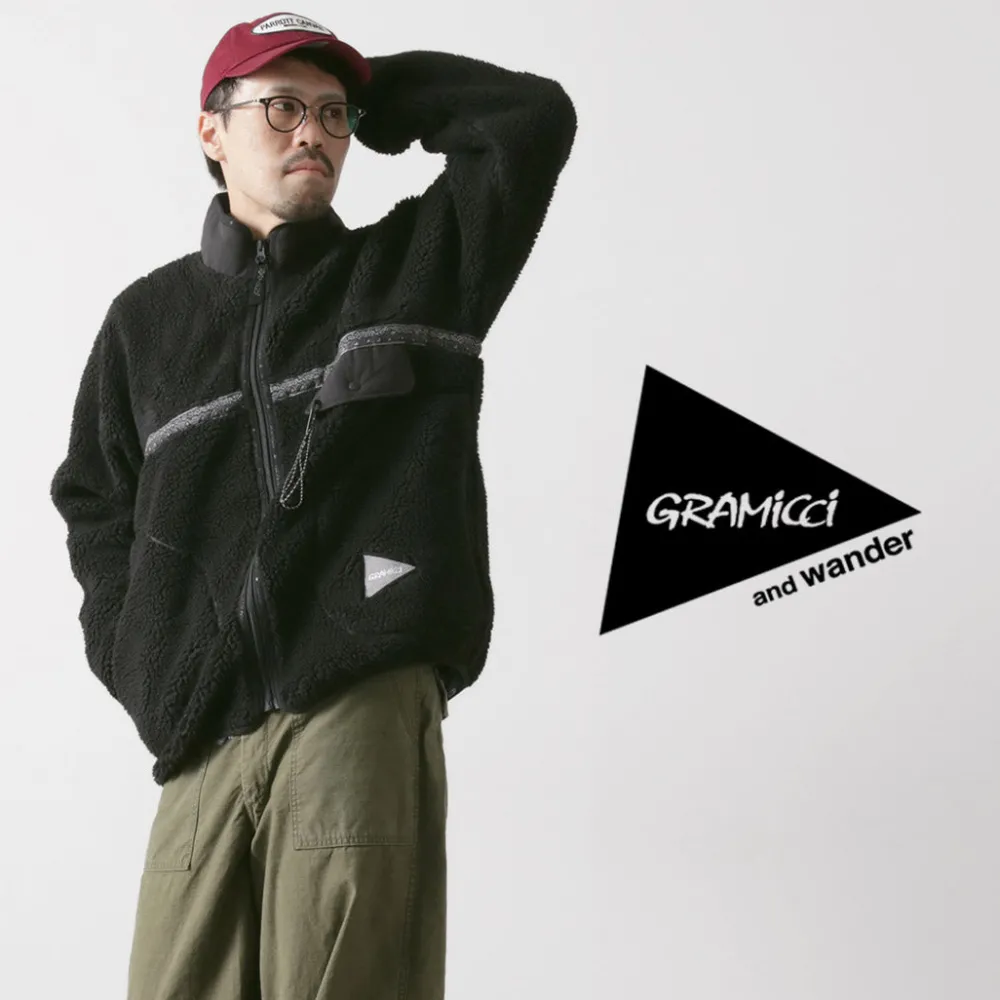 AND WANDER Jackets^/ Gramicci Jacquard Tape Fleece Jacket