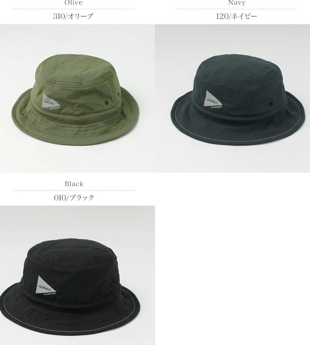 AND WANDER Hats^/ Gramicci Nylon Cotton Hat