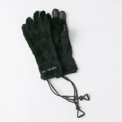 AND WANDER Gloves^/ High-Loft Fleece Gloves black