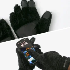 AND WANDER Gloves^/ High-Loft Fleece Gloves black