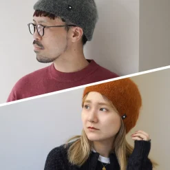 AND WANDER Hats^/ Mohair Wool Knit Cap
