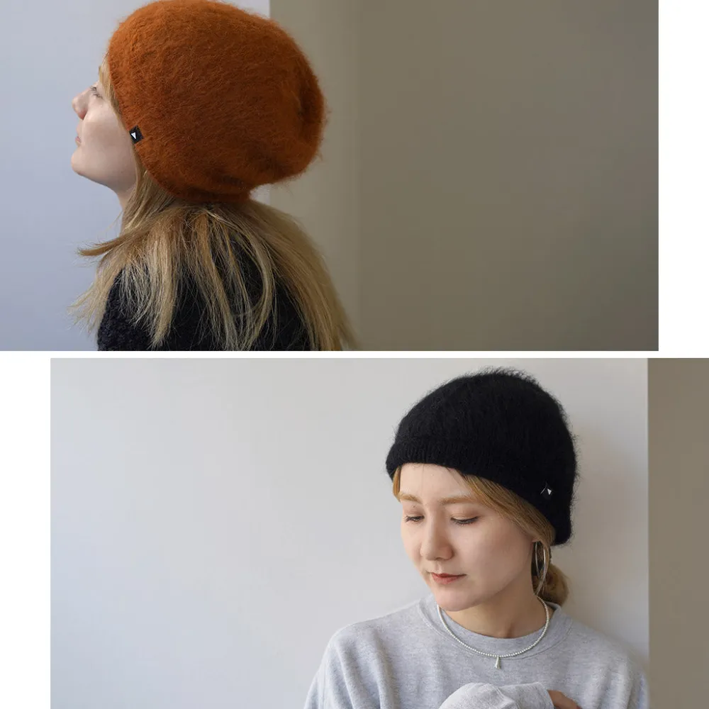 AND WANDER Hats^/ Mohair Wool Knit Cap