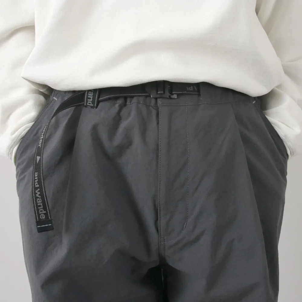 AND WANDER Work Pants & Chinos^/ Nylon Chino Tucked Tapered Pants