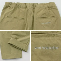 AND WANDER Work Pants & Chinos^/ Nylon Chino Tucked Tapered Pants