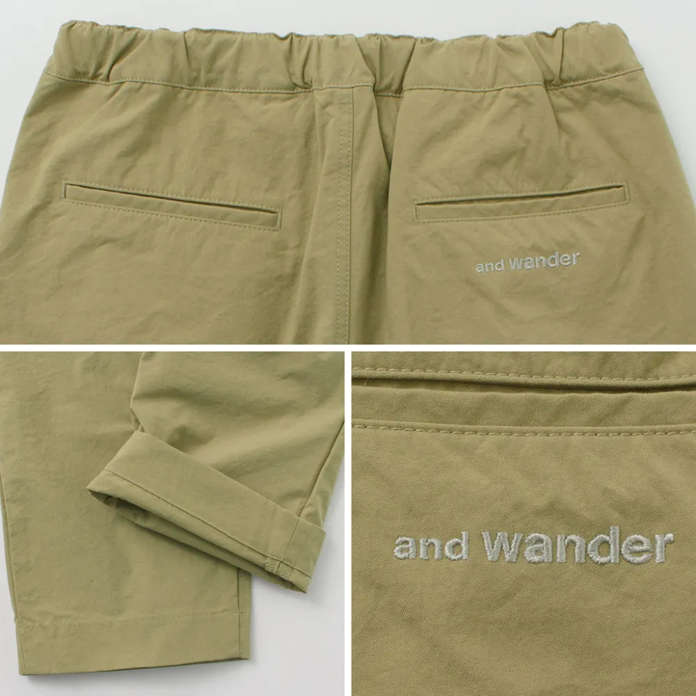 AND WANDER Work Pants & Chinos^/ Nylon Chino Tucked Tapered Pants