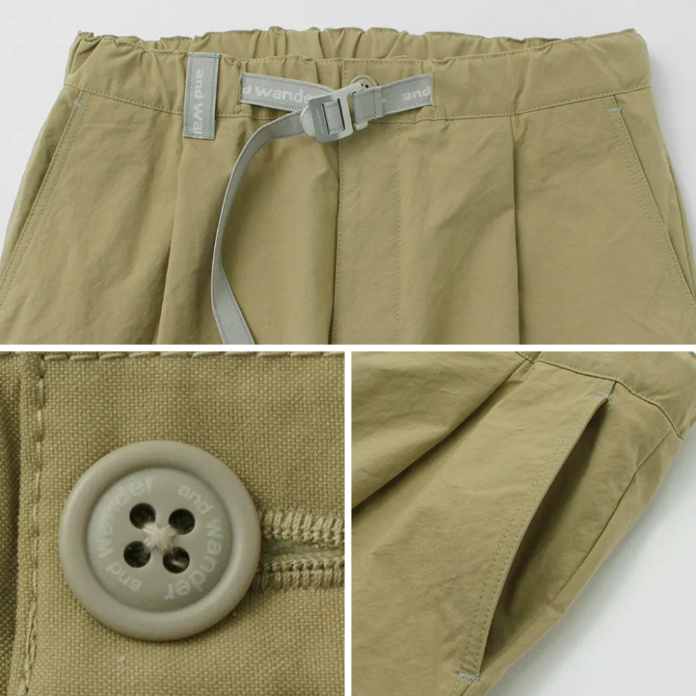AND WANDER Work Pants & Chinos^/ Nylon Chino Tucked Tapered Pants