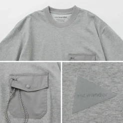 AND WANDER T-Shirts^/ Pocket T-Shirt