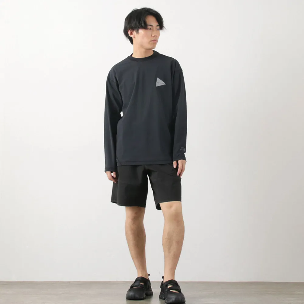 AND WANDER T-Shirts^/ Rash Guard M black