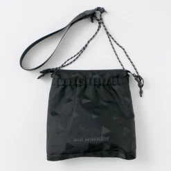 AND WANDER Shoulder Bags^/ Triangle Jacquard Sakosh