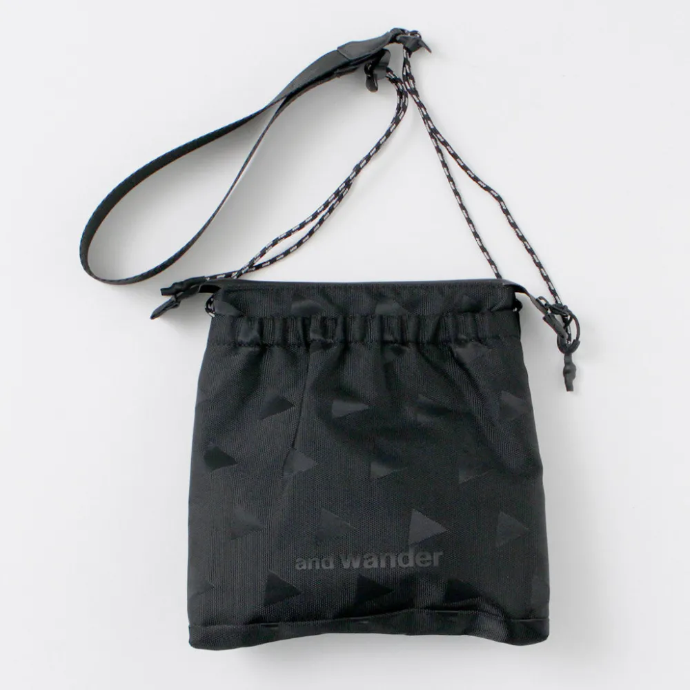 AND WANDER Shoulder Bags^/ Triangle Jacquard Sakosh