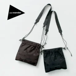 AND WANDER Shoulder Bags^/ Triangle Jacquard Sakosh