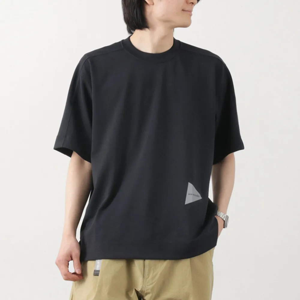 AND WANDER T-Shirts^/ UV-cut dry short sleeve t-shirt