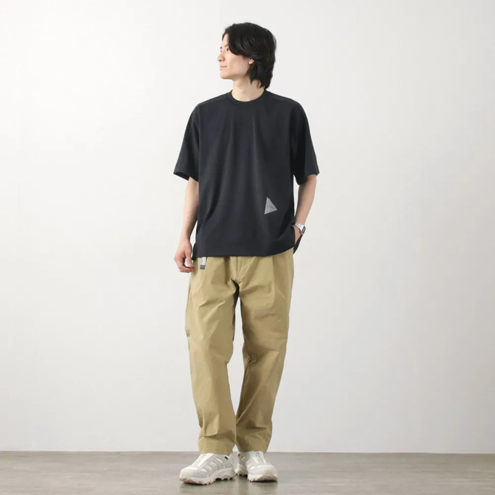 AND WANDER T-Shirts^/ UV-cut dry short sleeve t-shirt