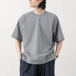 AND WANDER T-Shirts^/ UV-cut dry short sleeve t-shirt