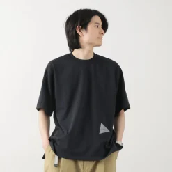 AND WANDER T-Shirts^/ UV-cut dry short sleeve t-shirt
