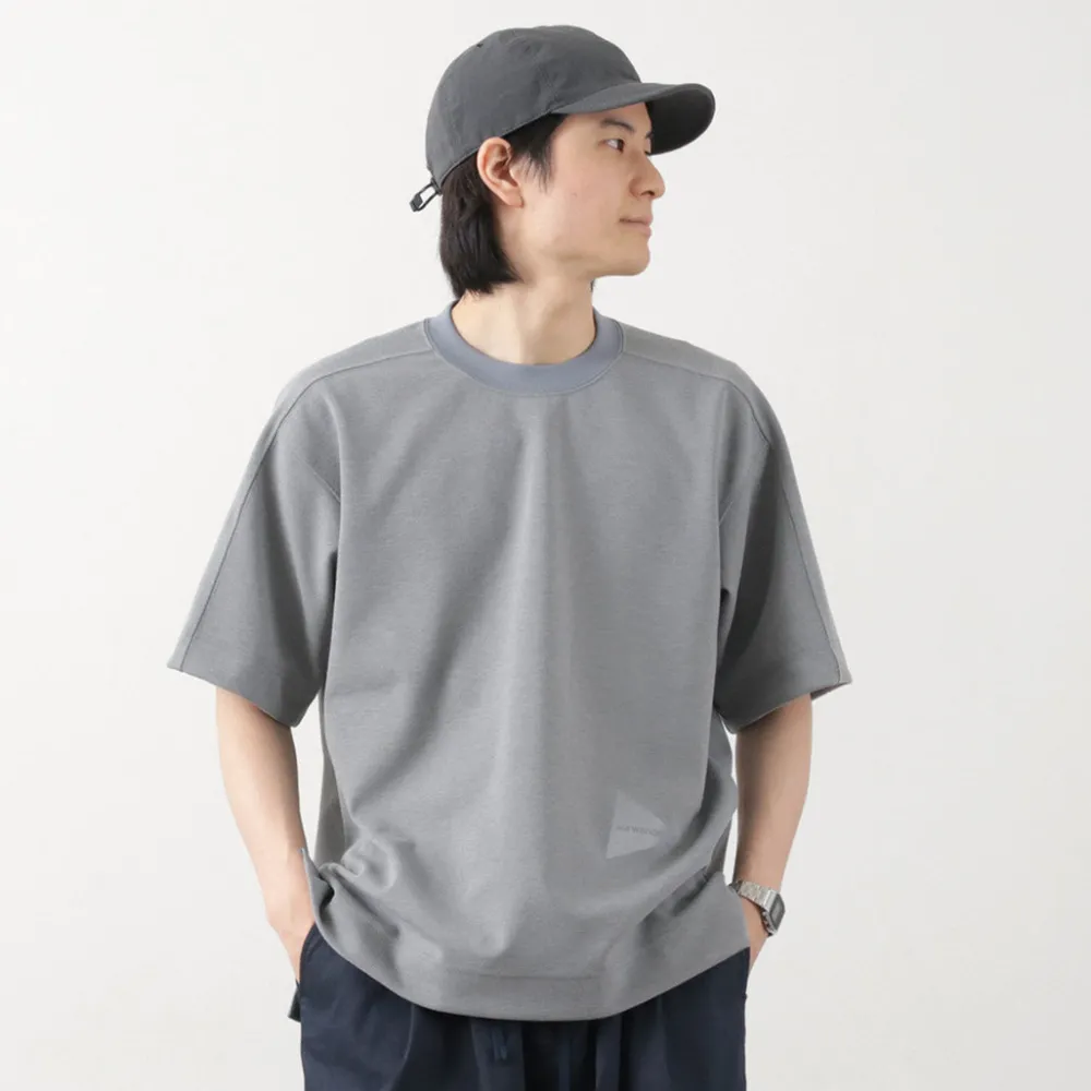 AND WANDER T-Shirts^/ UV-cut dry short sleeve t-shirt