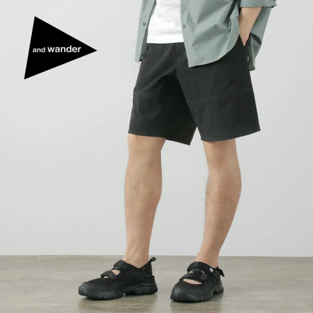 AND WANDER Shorts^/ Wave Shorts black