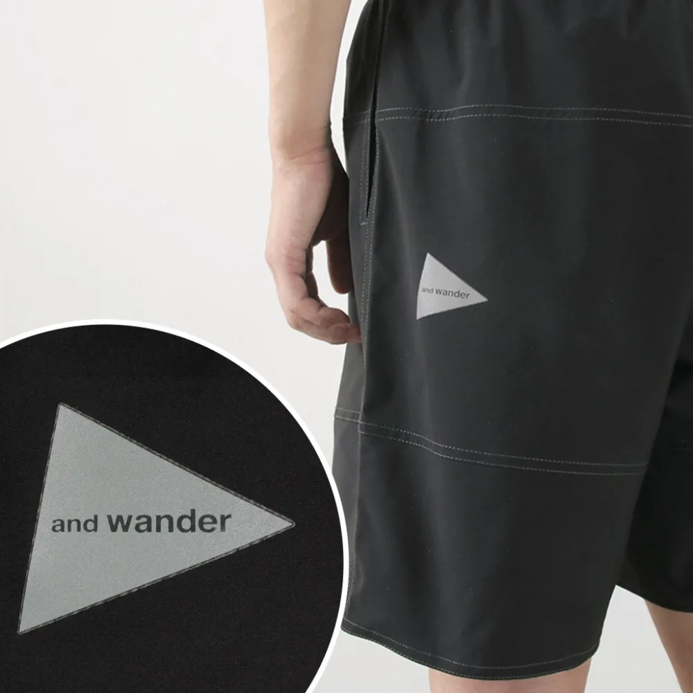 AND WANDER Shorts^/ Wave Shorts black