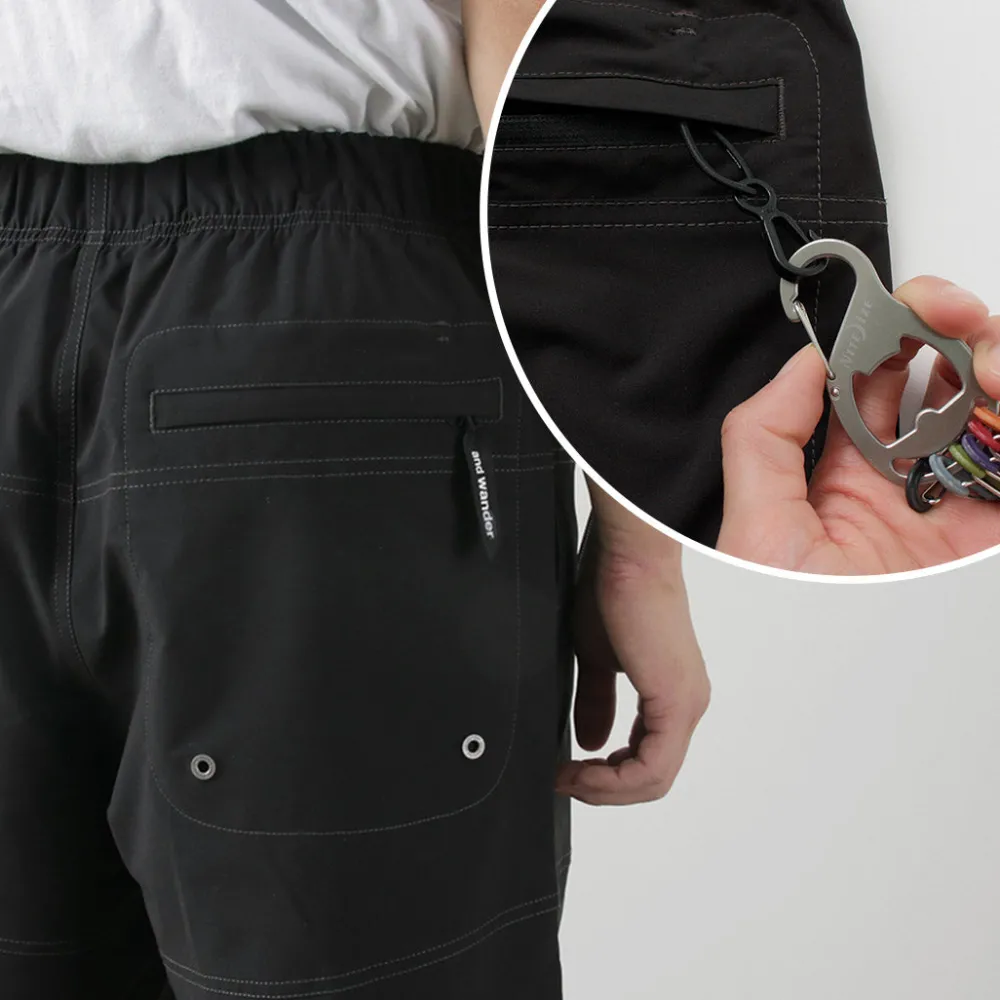 AND WANDER Shorts^/ Wave Shorts black