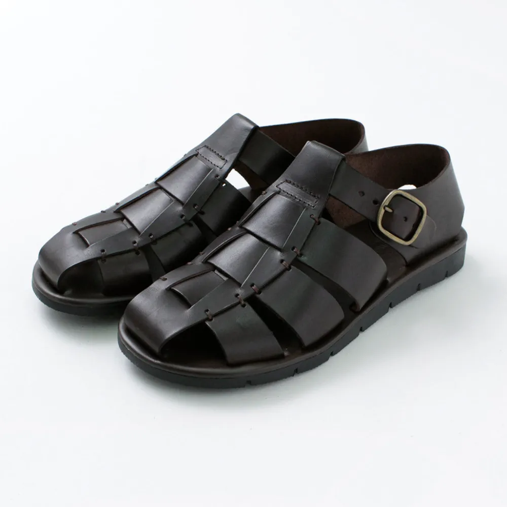 ANTICHI ROMANI Sandals^/ Leather Gurkha sandals