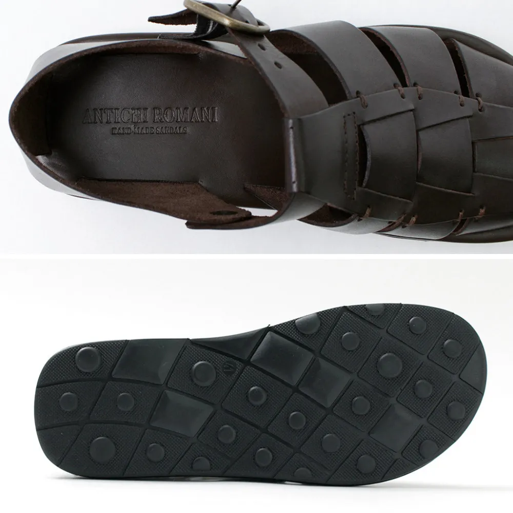 ANTICHI ROMANI Sandals^/ Leather Gurkha sandals