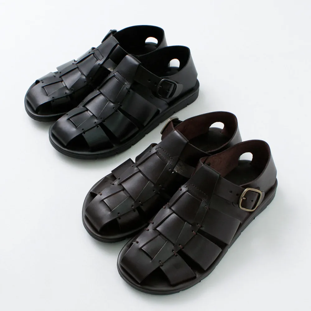 ANTICHI ROMANI Sandals^/ Leather Gurkha sandals