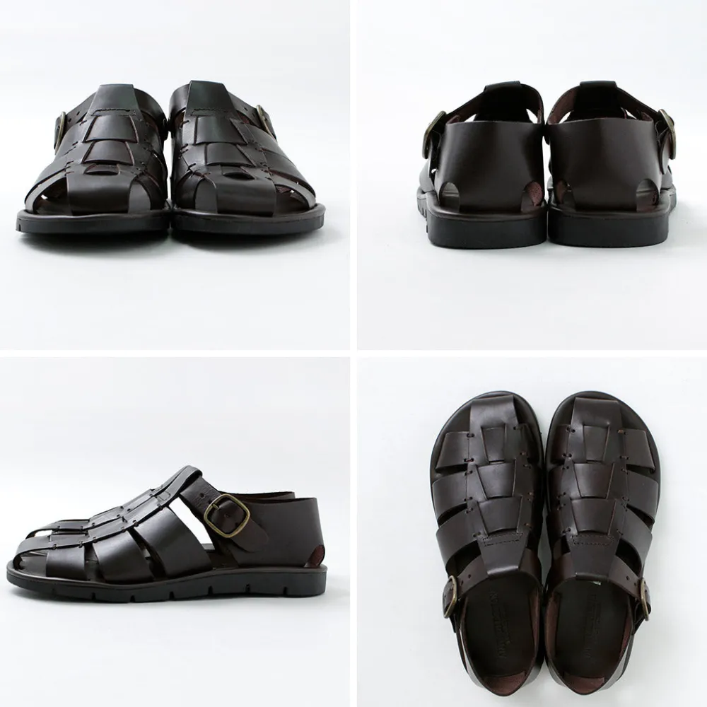 ANTICHI ROMANI Sandals^/ Leather Gurkha sandals