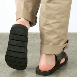 ANTICHI ROMANI Sandals^/ Leather slide sandal
