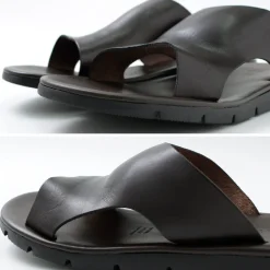 ANTICHI ROMANI Sandals^/ Leather slide sandal