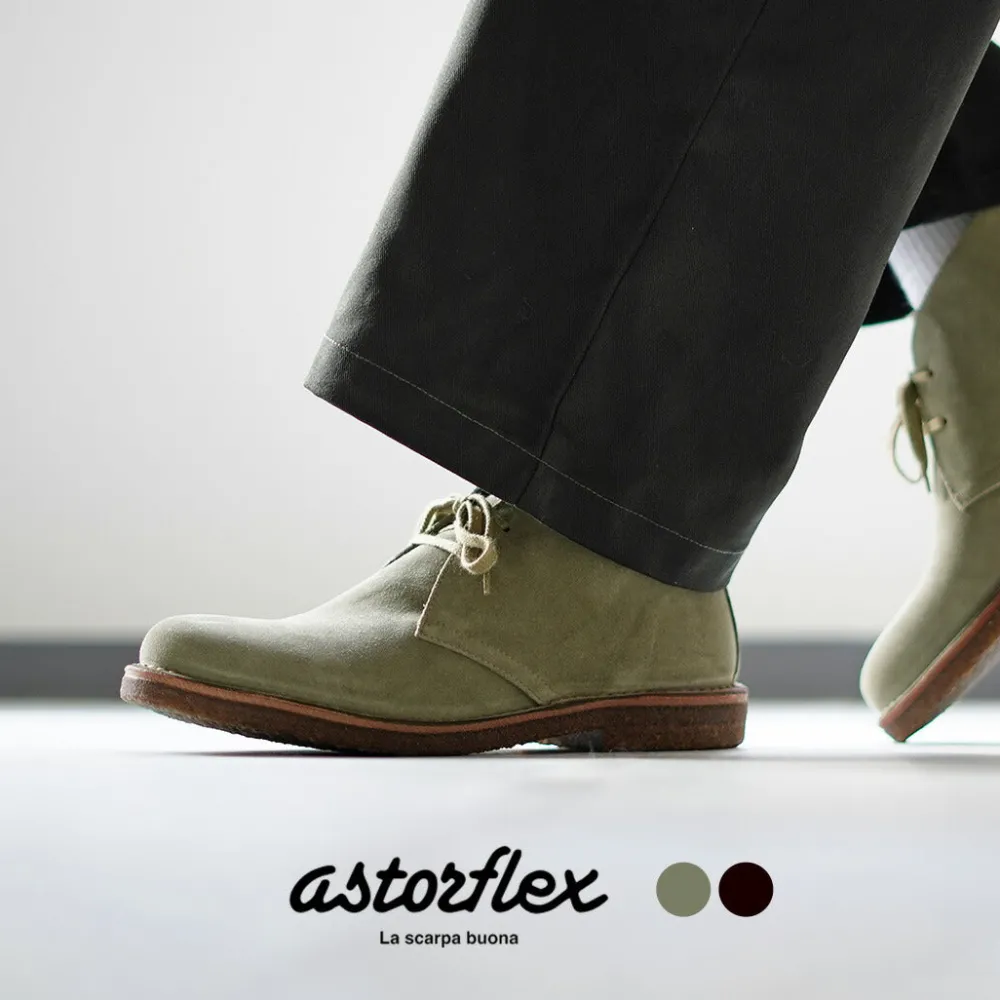 ASTORFLEX Leather Shoes & Boots^/ Green Flex Desert Boots