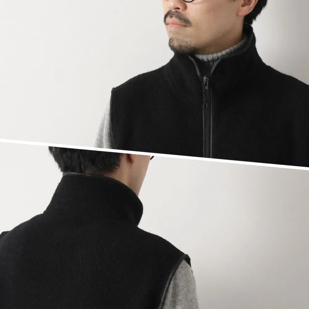 AXESQUIN Jackets^/ Wool Boa Vest black
