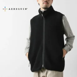 AXESQUIN Jackets^/ Wool Boa Vest black