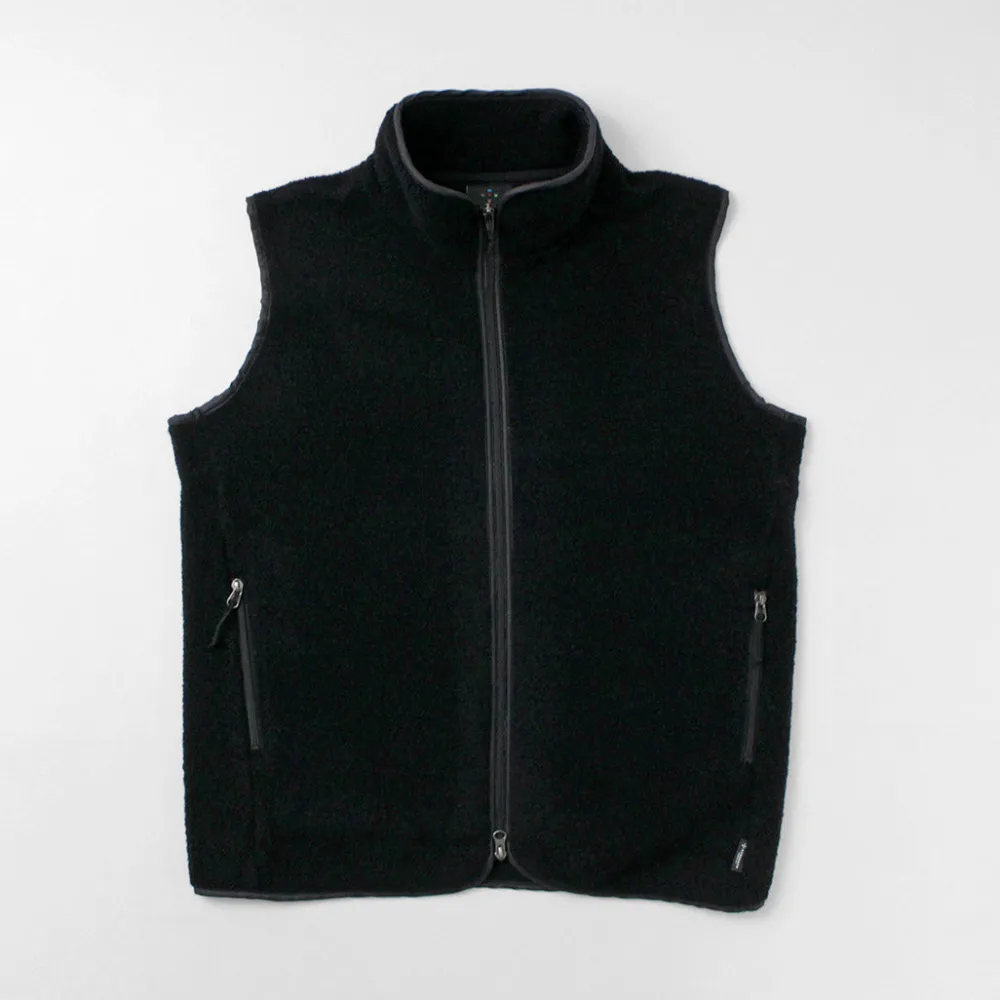 AXESQUIN Jackets^/ Wool Boa Vest black