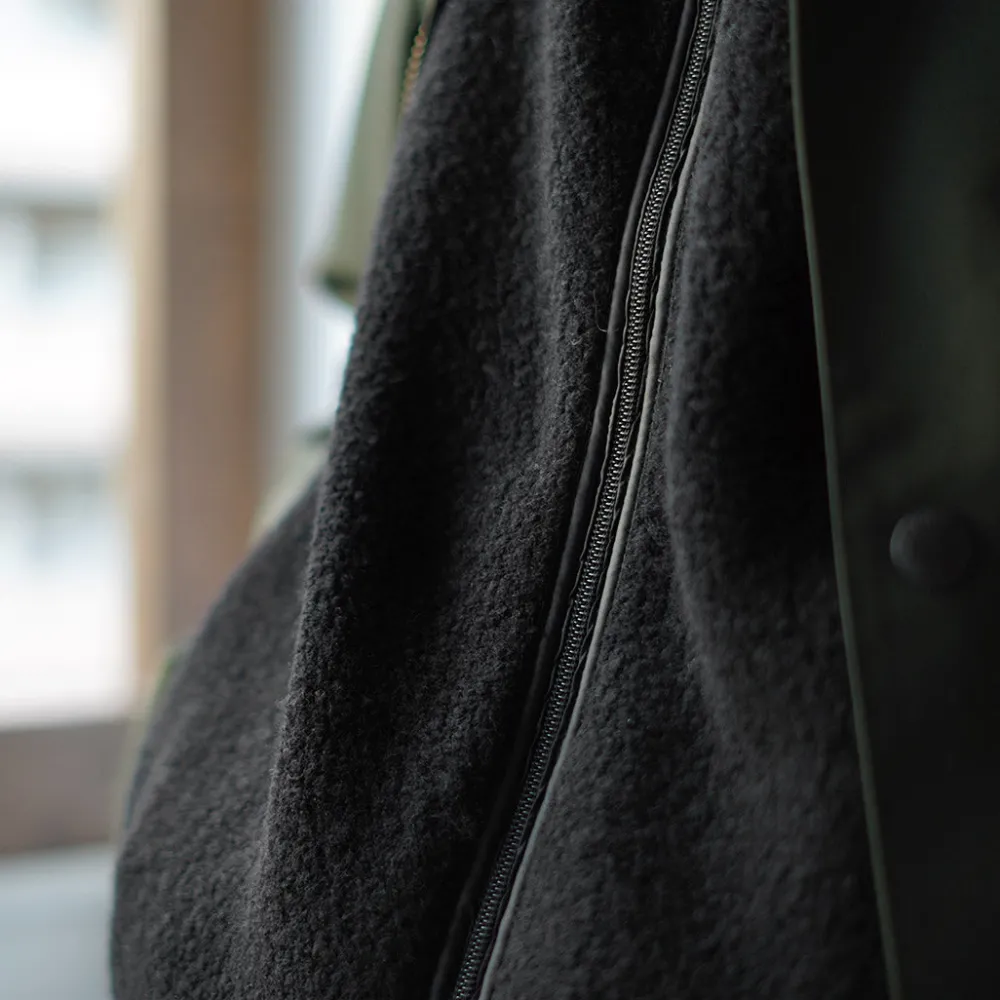 AXESQUIN Jackets^/ Wool Boa Vest black