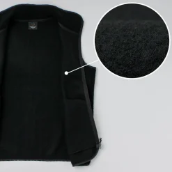 AXESQUIN Jackets^/ Wool Boa Vest black