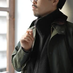 AXESQUIN Jackets^/ Wool Boa Vest black