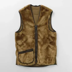 BARBOUR Vests^/ Warm Pile Waistcoat Zip-in Liner brown
