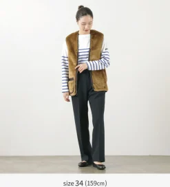 BARBOUR Vests^/ Warm Pile Waistcoat Zip-in Liner brown