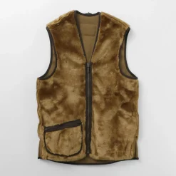 BARBOUR Vests^/ Warm Pile Waistcoat Zip-in Liner brown