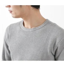 BARNS T-Shirts^/ BR-3050 Big Waffle Long Sleeve Thermal / T-shirt